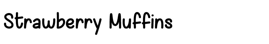 Strawberry Muffins font